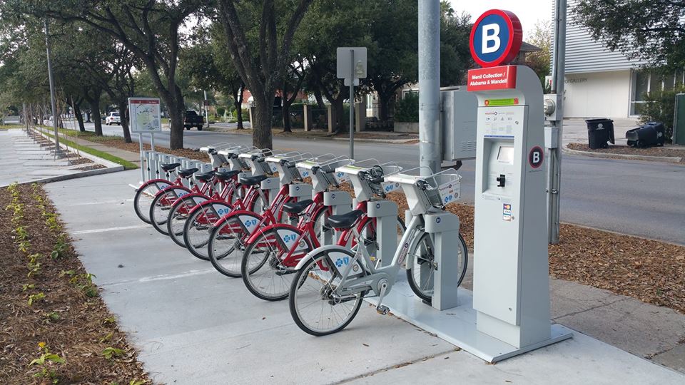 B-Cycle station in Houston